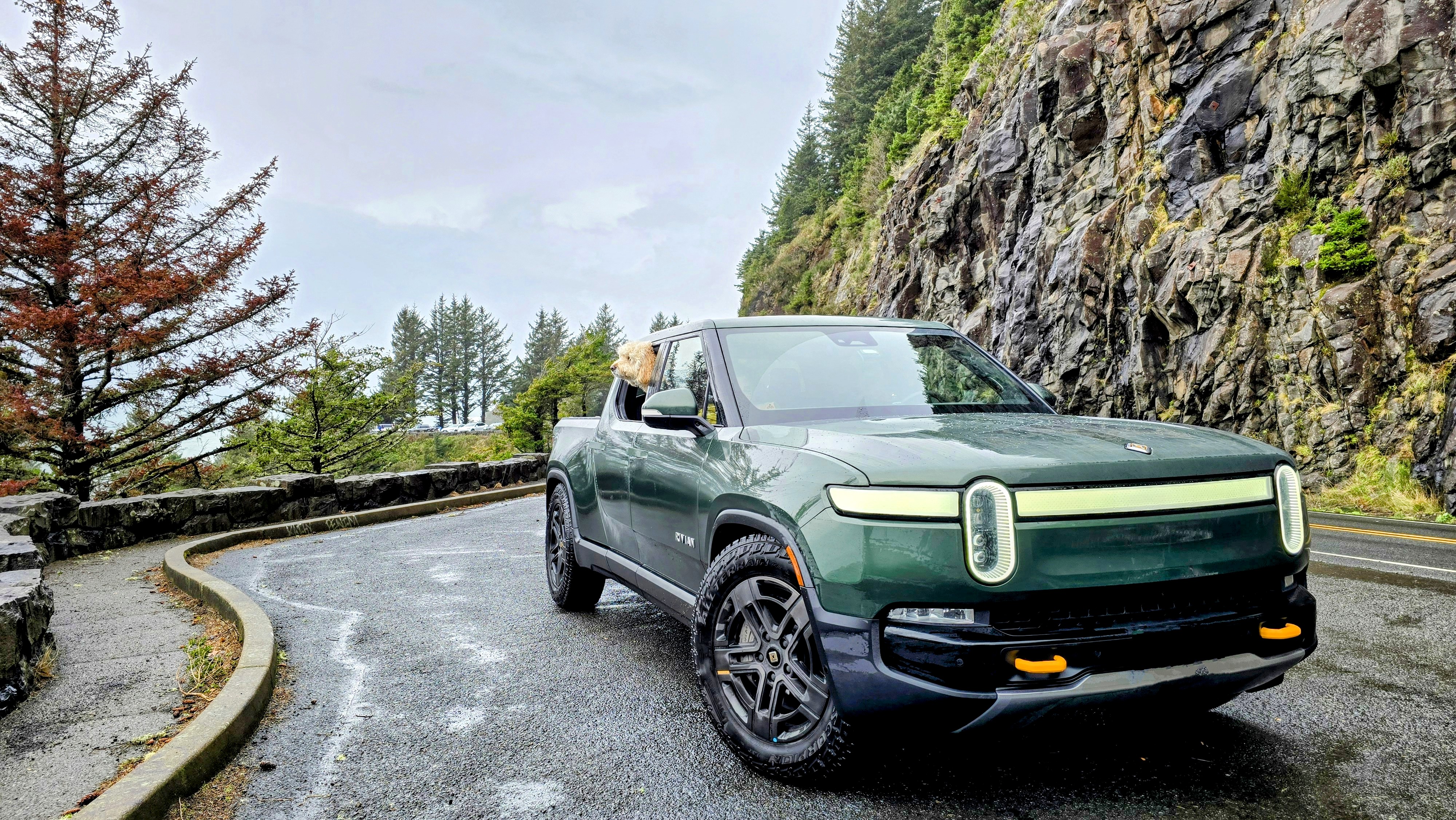 The R1T on the Oregon coast